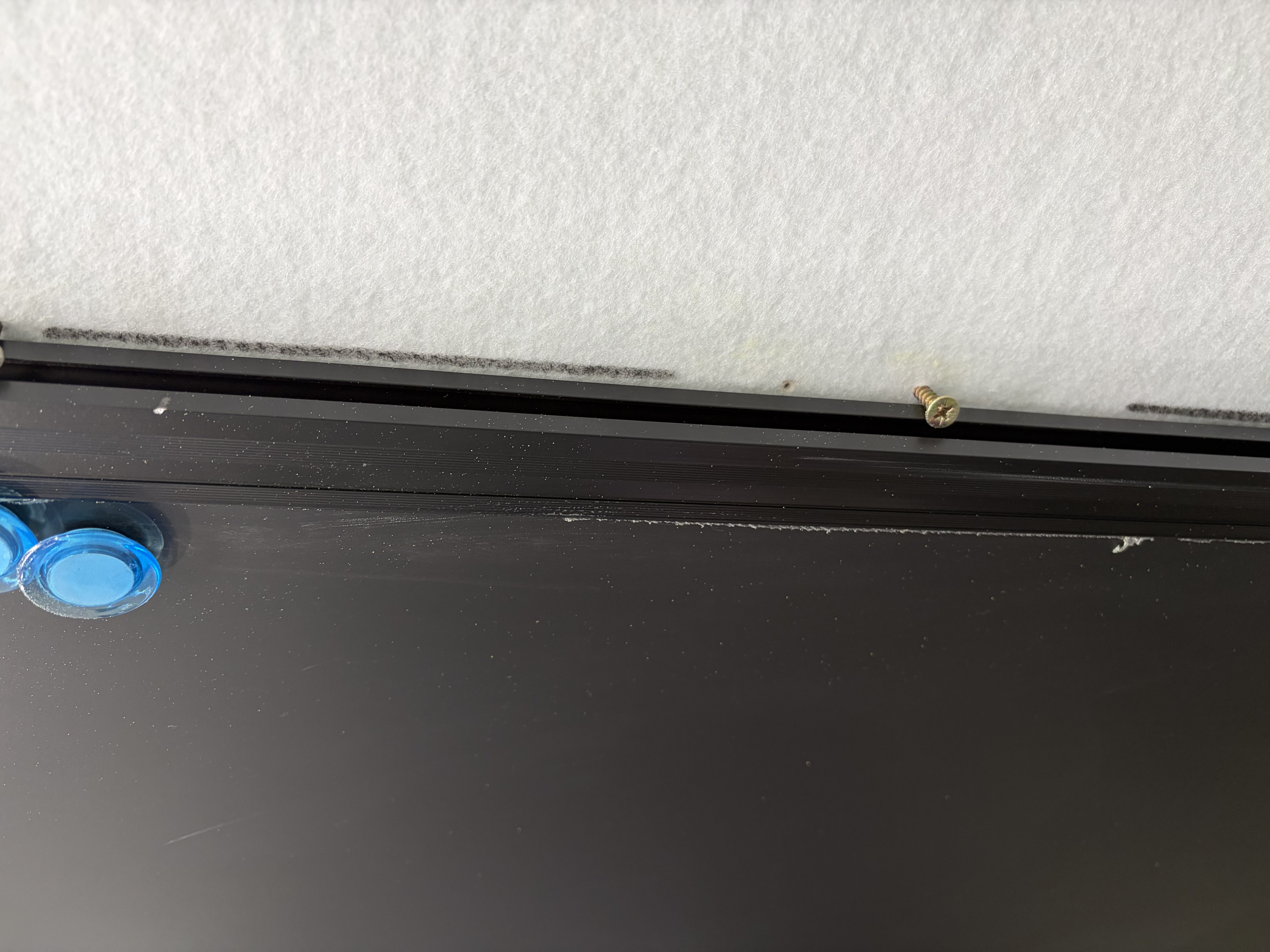 惠鑫磁性树脂黑板学校教学绿板家用粉笔磁吸写字珐琅看板儿童涂鸦装饰小黑板贴企业培训多媒体推拉白板 铝框树脂黑板 120*200cm 实拍图