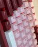WOB rainy75客制化键盘三模铝坨坨机械键盘cnc电脑无线蓝牙游戏电竞外设雨 丝绒红-喷涂-RGB/雪顶可可轴/冰晶 实拍图