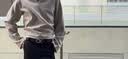 Calvin KleinJeans男真皮商务休闲ck双面字母带头牛皮革腰带皮带 003-太空黑 105cm 实拍图
