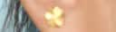 周六福幸运四叶草999黄金耳钉女生日礼物计价A0912975 一对 约0.85g 实拍图