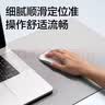 得力（deli）PU鼠标垫锁边超大号双料鼠标垫80*40cm加长办公游戏电竞电脑桌垫皮革触感天然橡木防水耐磨 灰色 实拍图