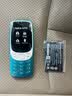 诺基亚（NOKIA）3210 4G 移动联通电信广电全网通 2.4英寸双卡双待 直板按键学生功能机备用手机 蓝色 实拍图