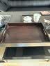 瓷牌茗茶具（cipaiming teaset） 竹制茶盘托盘功夫茶具茶海长方形水果盘茶托茶台父亲节礼物 胡桃色九竹（手拉托盘）大号 实拍图