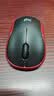 罗技（Logitech）M185鼠标 无线鼠标 办公鼠标 对称鼠标 黑色红边 带无线2.4G接收器 实拍图