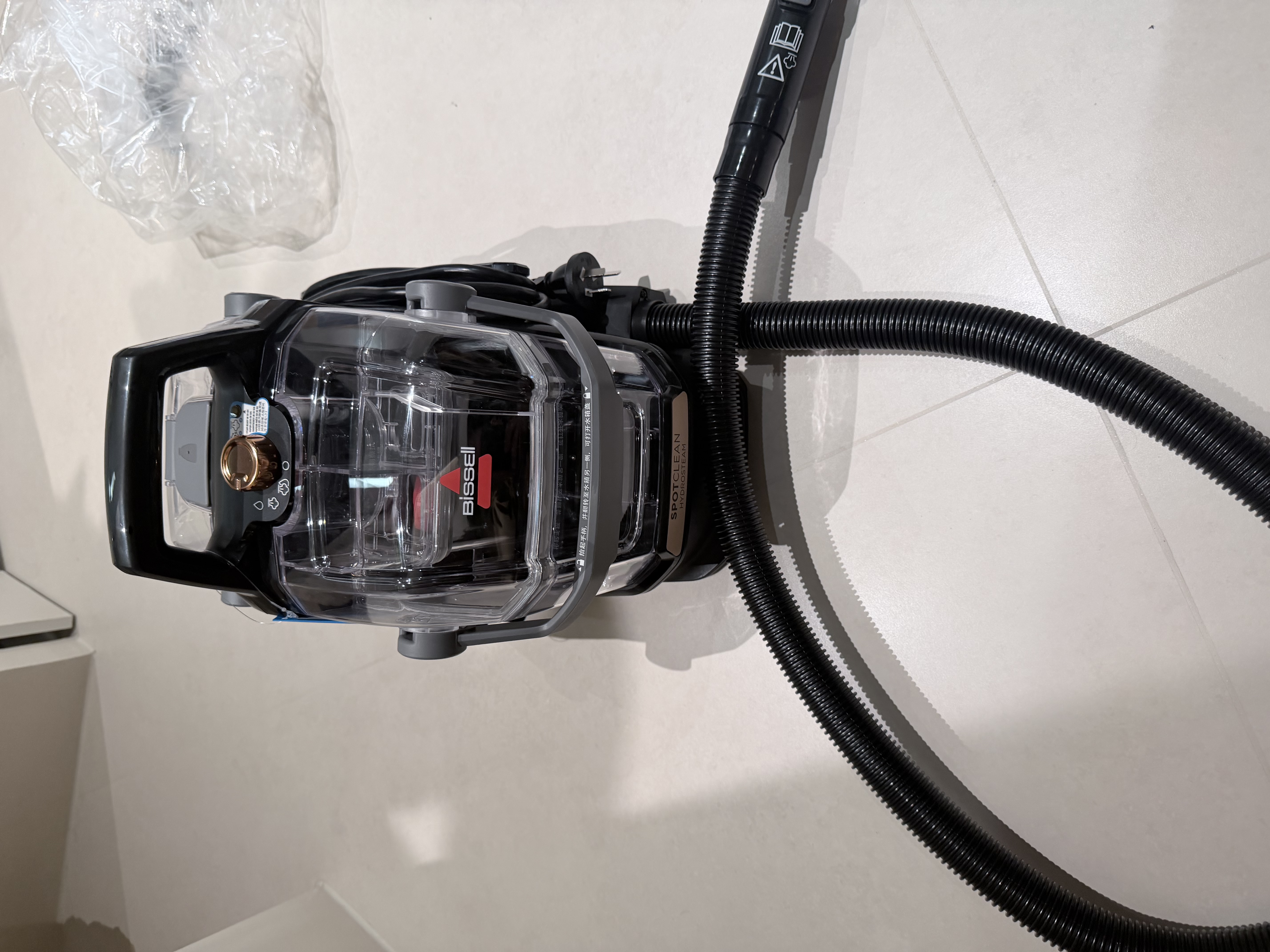 必胜（BISSELL）高温蒸汽清洁机家用多功能布艺清洗机 地毯床垫清洗沙发除螨洗吸一体机 小蒸龙3700Z 实拍图