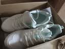 安踏漫步运动鞋女鞋女士秋季皮网拼接透气减震初中学生跳绳慢跑步鞋子 漫步网面|象牙白/泡沫绿-1 37.5 实拍图