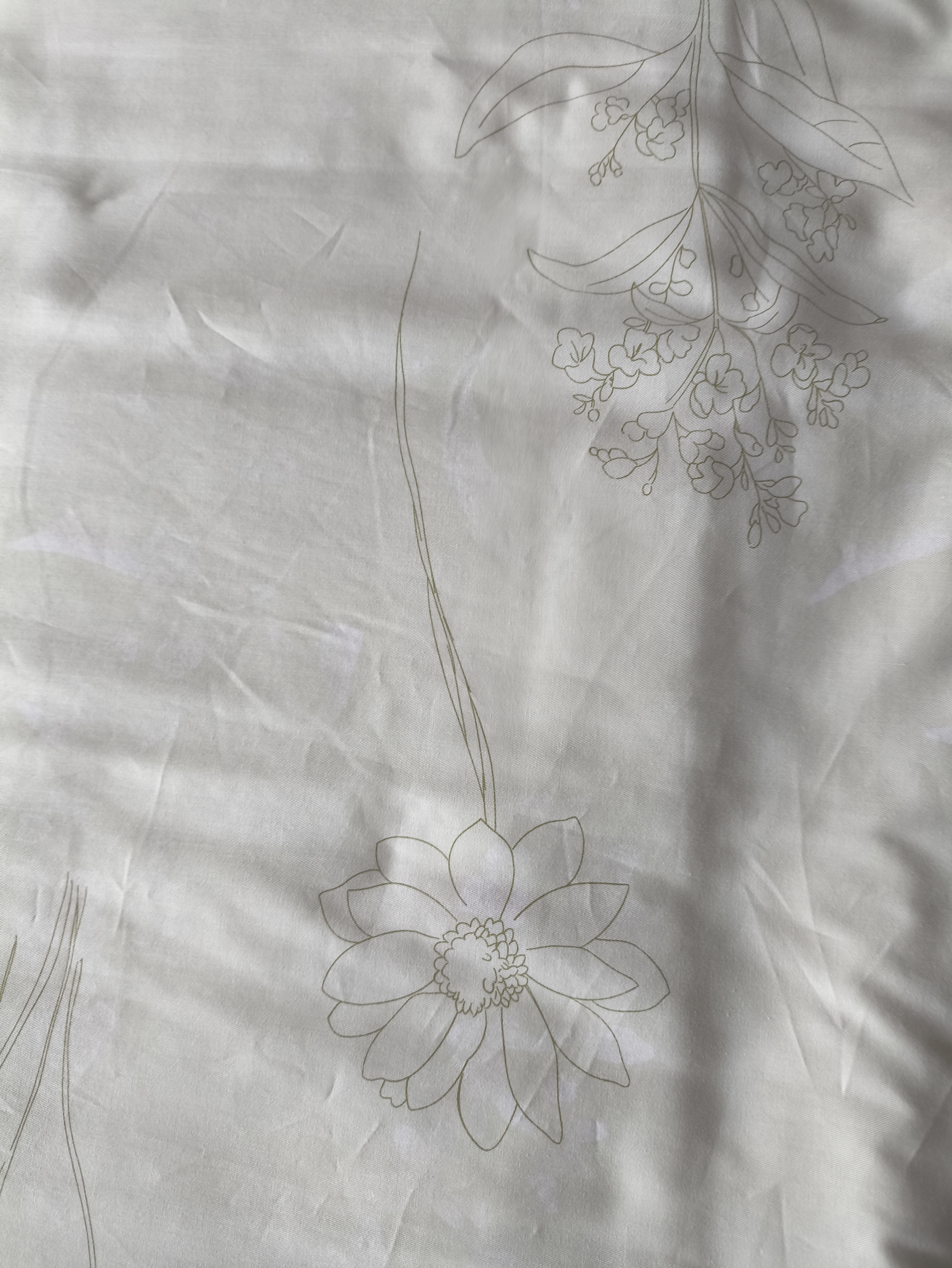 罗莱家纺 100%纯棉床上四件套全棉被套床单床上用品礼盒装 220*250cm 绿色 实拍图