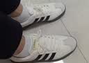 adidas「T头鞋」VL COURT CLASSIC板鞋德训鞋男女阿迪达斯轻运动 汉玉白/黑色/树脂黄   37 实拍图