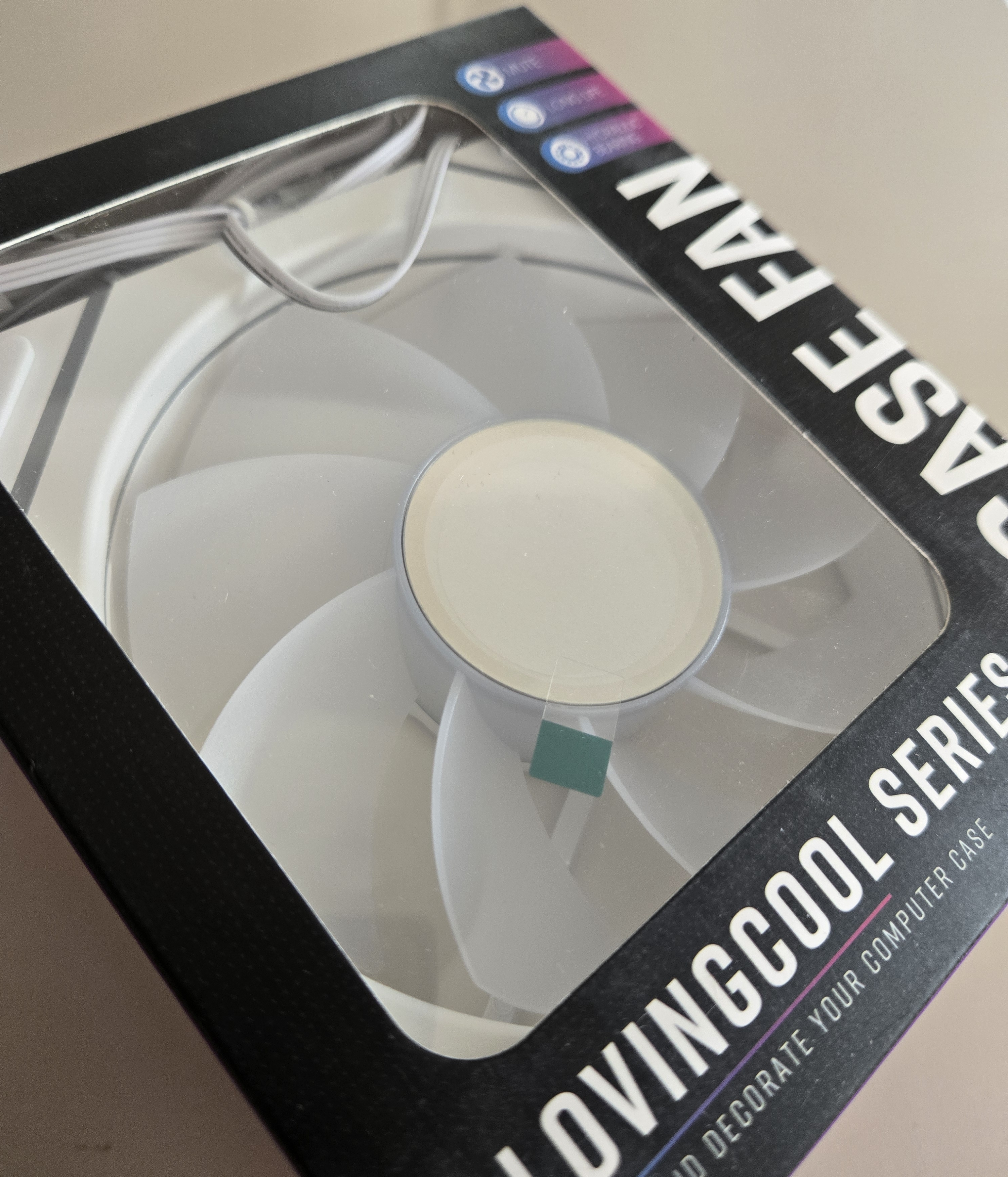 雷利酷棱镜4代PRO星乐积木F1RS棱镜7pro12CM电脑机箱风扇正反叶无线拼接水冷散热/ARGB神光同步/PWM温控 棱镜7PRO 白色反叶【正品盒装】 实拍图