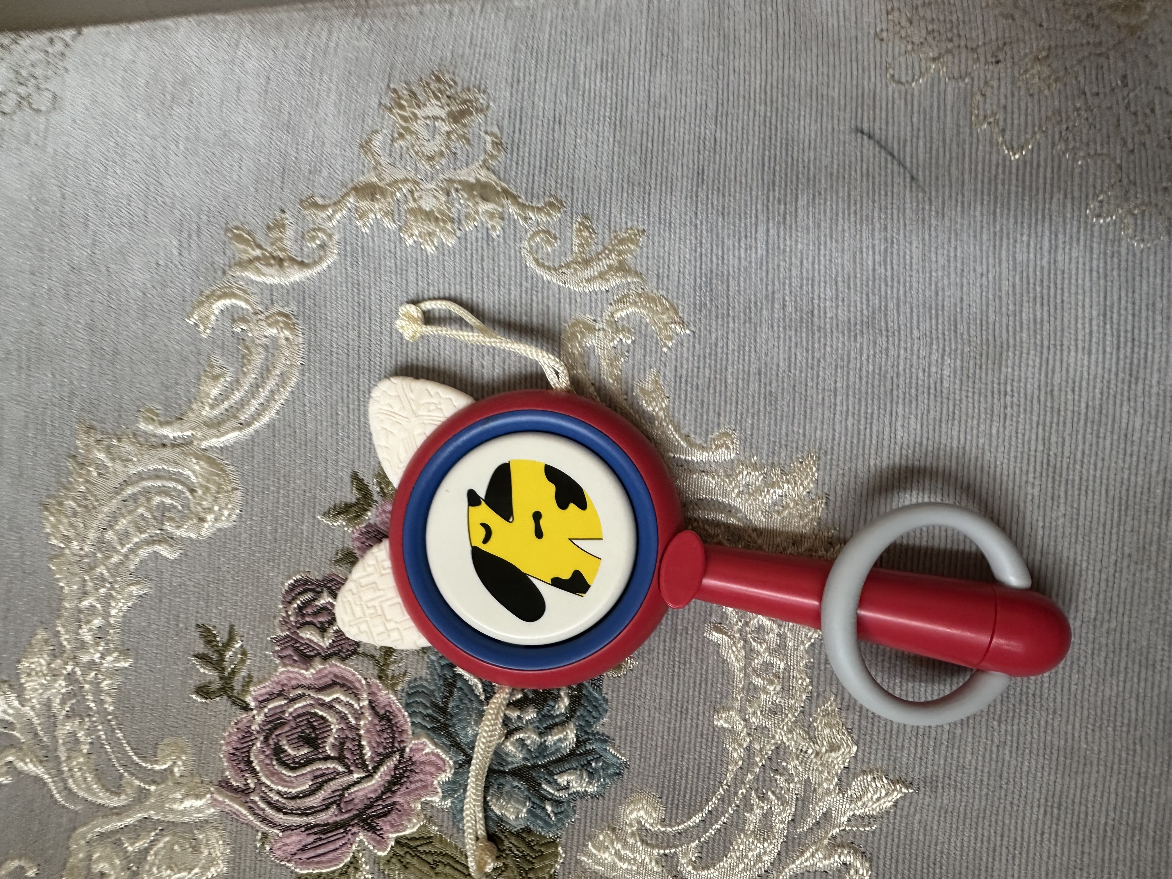 babycare婴儿拨浪鼓新生硅胶摇铃玩具0-1岁宝宝新生儿玩具-罗拉红 实拍图