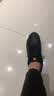 361°运动鞋男鞋秋季新品防泼水皮革面跑步鞋轻质耐磨革网透气黑色鞋子 曜石黑/皇冠金【皮革面防泼水】 42 实拍图