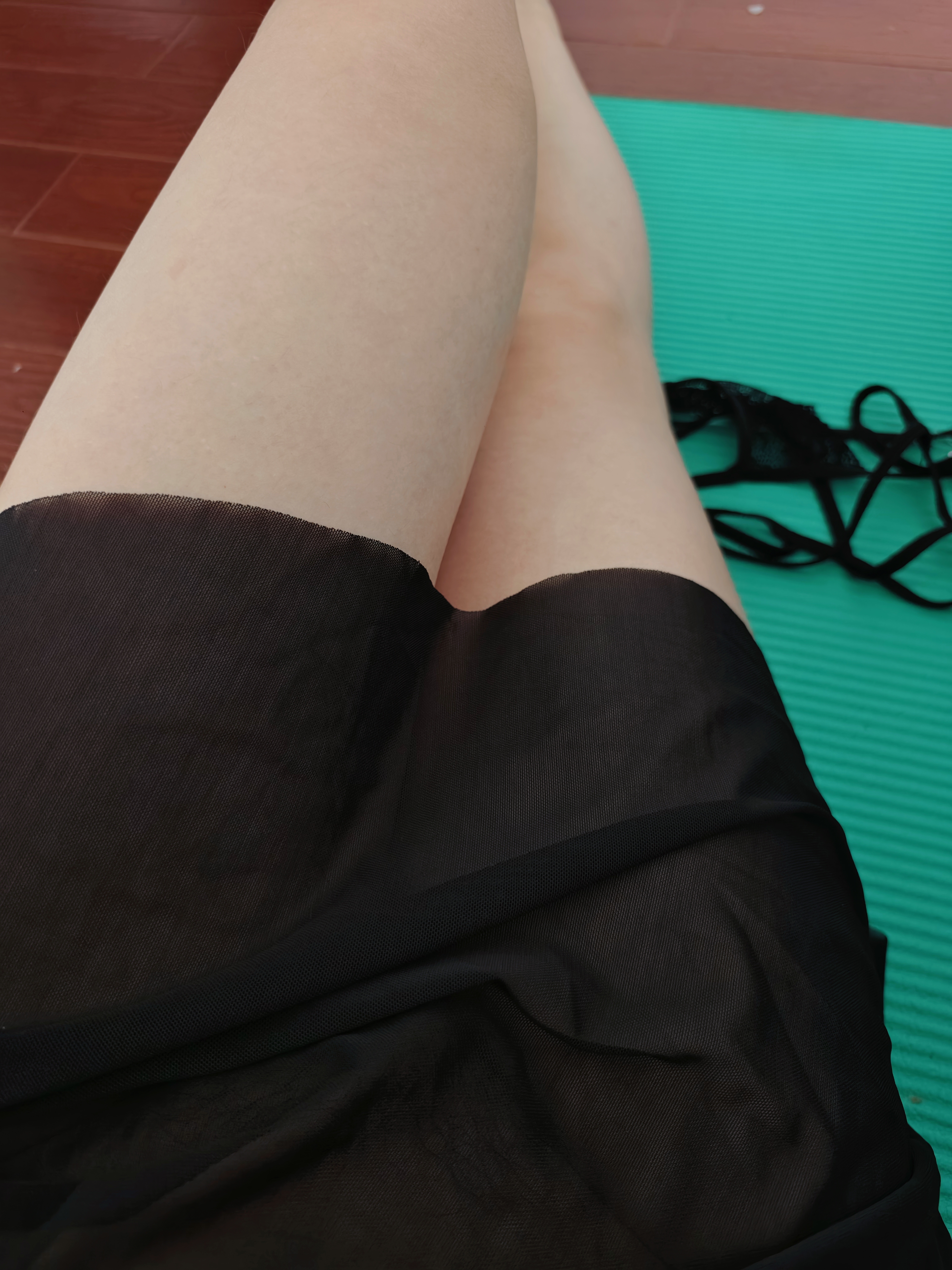 臻媚睡衣女薄款性感内衣胸部镂空蕾丝睡裙内裤套装 黑9815 实拍图