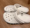 卡骆驰（CROCS）贝雅卡骆班洞洞鞋|205089 白/深蓝-126   40 (250mm)   实拍图