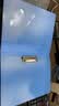 得力（deli）5只A4金属单强力夹+插页袋硬文件夹 大容量试卷资料合同标书夹诗朗诵签约夹板办公用品 33295蓝色 实拍图