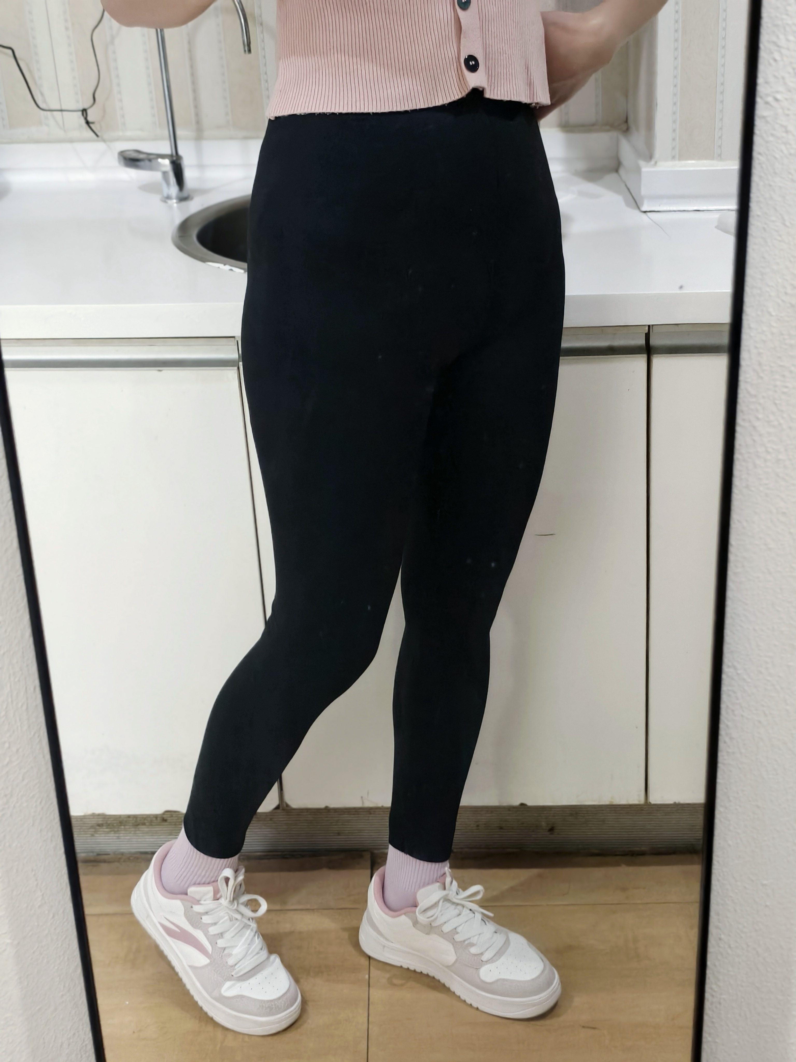 猫人加绒鲨鱼裤女外穿秋冬季加厚保暖紧身瘦腿黑色高腰瑜伽芭比打底裤 实拍图