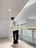 举风怪兽实验室柳叶弯刀牛仔裤男款胖子大码腿粗屁股大直筒微喇叭裤子 黑色 【高品质】 4XL 建议180-200斤收藏加购优先 实拍图