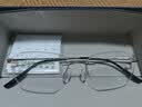 依视路（ESSILOR） 钻晶系列高清耐磨防蓝光近视超薄镜片专业配度数眼镜架男女镜框 钛+金属-无框-2170GD-金色 镜框+依视路膜岩高清1.56现片 实拍图