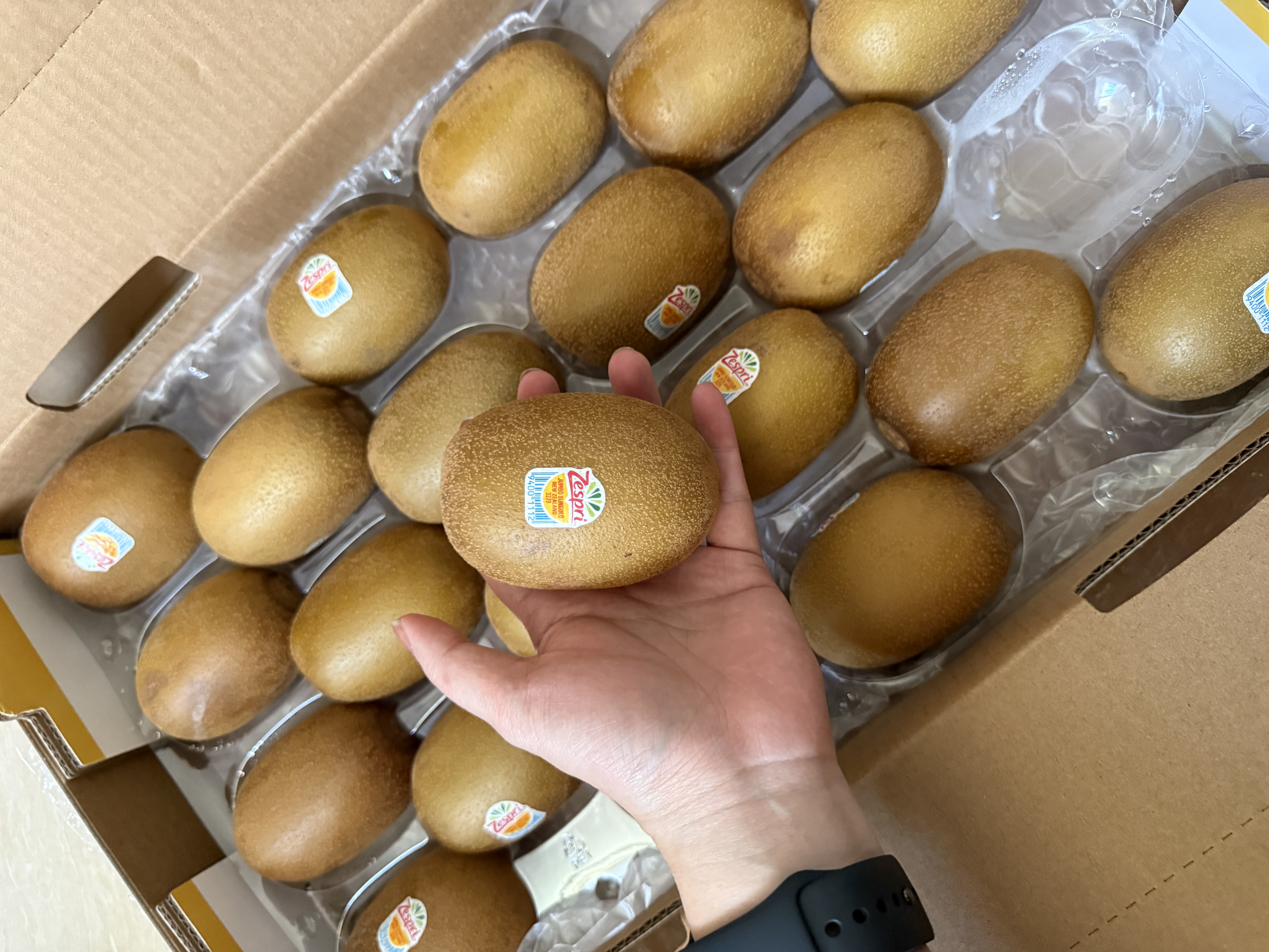 佳沛（zespri）新西兰金奇异果22粒巨大原箱146-175g猕猴桃中秋节礼品送水果礼盒 实拍图