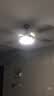 钻石牌吊扇灯客厅餐厅风扇灯中式复古简约大风力带灯吊扇LED照明变频遥控一体52寸5310古铜色款 实拍图