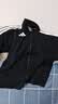 阿迪达斯（adidas）外套男2026春秋新款针织立领夹克外套防风棉质运动服 黑白 M 实拍图