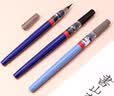 派通（Pentel ）便携科学毛笔速干软毛书法绘画毛笔 速干雅致灰科学XFPD3L 实拍图