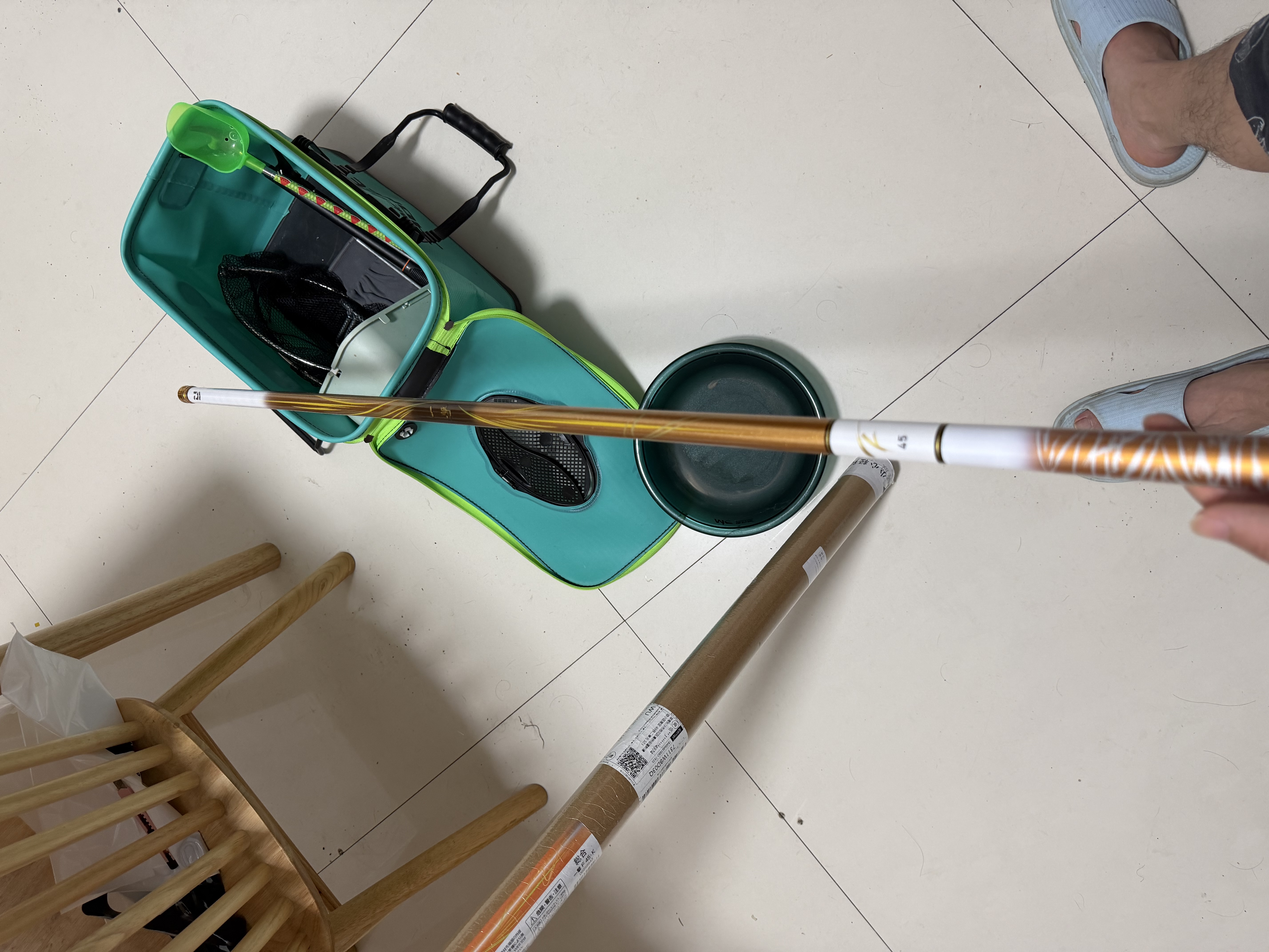 达亿瓦（DAIWA）一击 轻量鲤鱼鲫鱼草鱼罗非 进口鱼竿手杆 轻硬挺 休闲台钓 4.5m 一击F 45.K（综合）【全能综合，大小通杀】 不支持使用/试用后退换货 实拍图