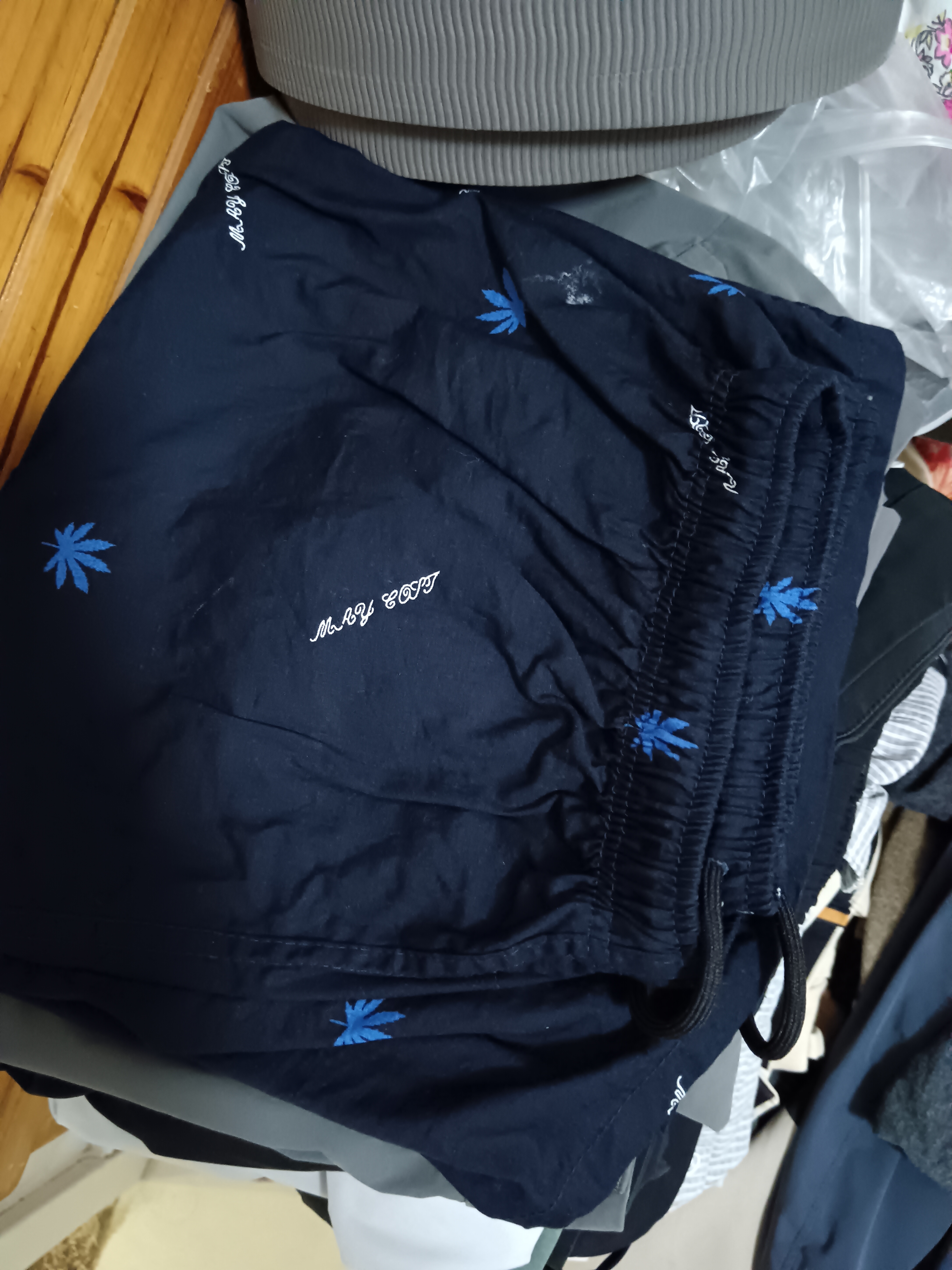 浪莎纯棉睡裤男薄款沙滩裤宽松五分大码大裤衩休闲短裤男士家居裤 实拍图