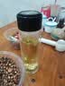 【京东物流】高硼硅双层玻璃杯大容量泡茶杯耐高温加厚水杯茶杯 隐形提环黑色玻璃杯 300ml 1只 实拍图