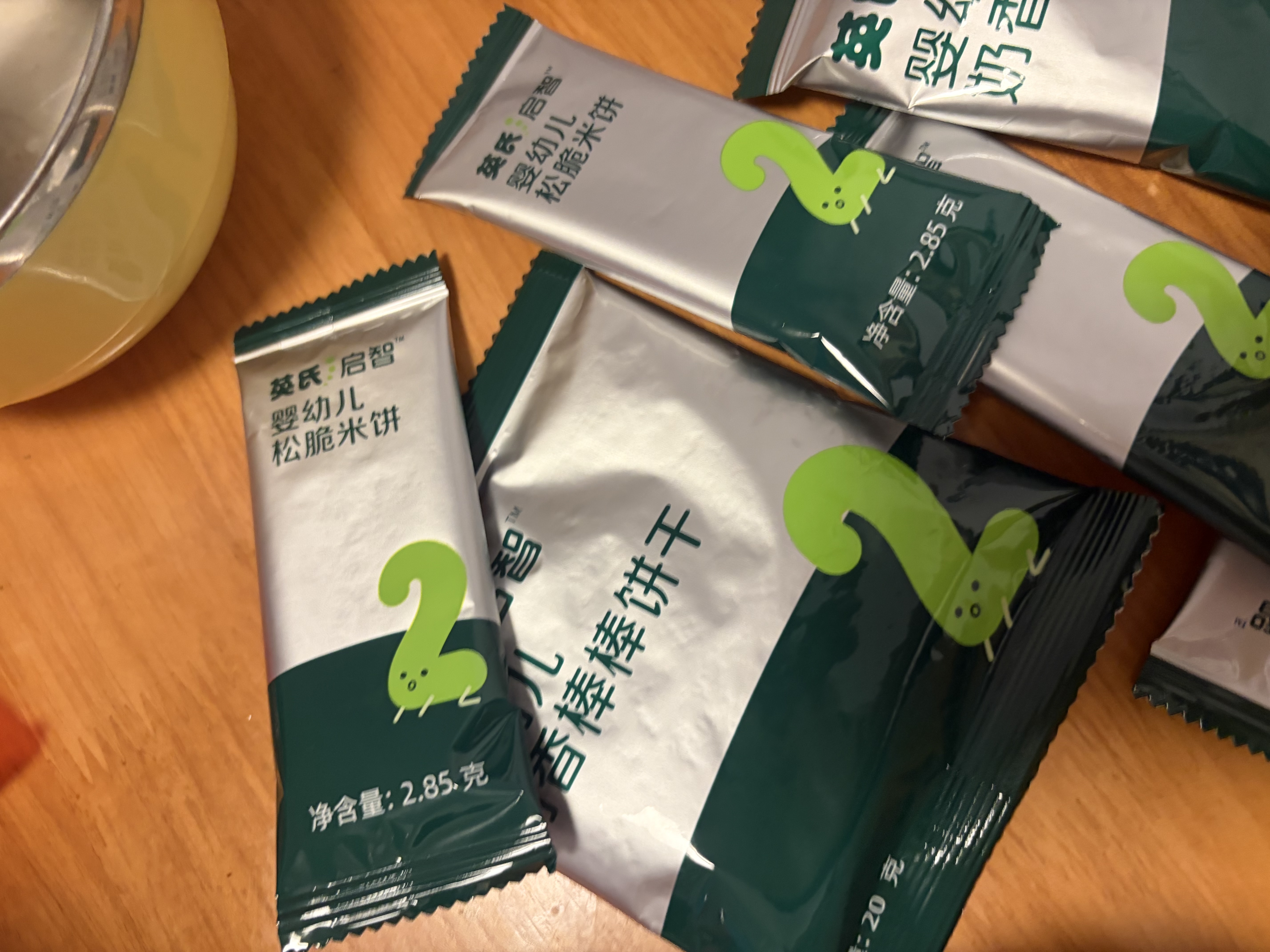 英氏婴幼儿奶香棒棒饼干 宝宝零食牛奶高钙手指磨牙饼干辅食40g 实拍图