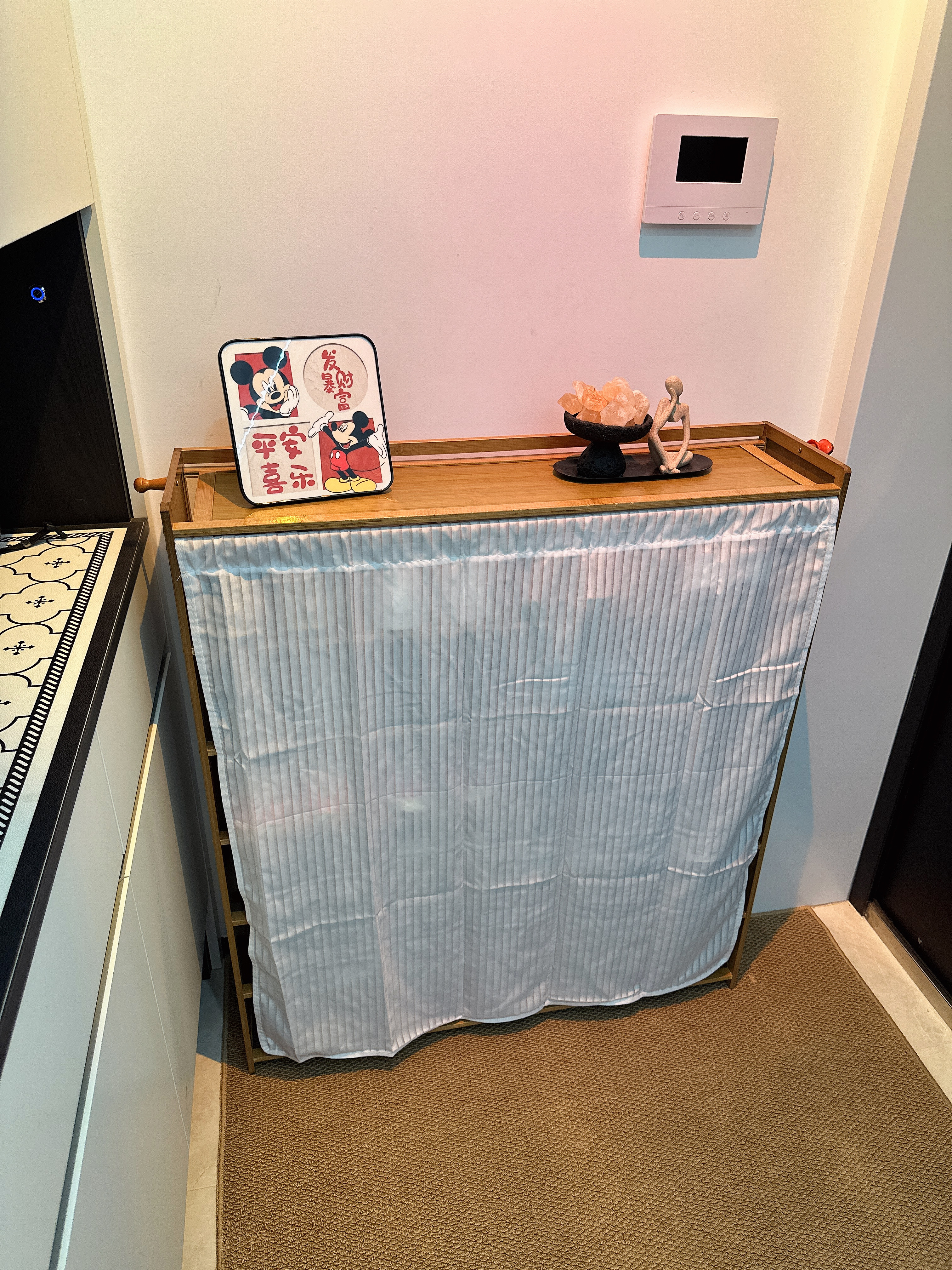 小匠材鞋架小型家用门口多层入户柜简易玄关防尘收纳鞋柜茶色7层90cm 实拍图