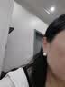 阿吉豆耳钉女款小银豆金属拉丝耳扣欧美风小众轻奢配饰耳环 实拍图