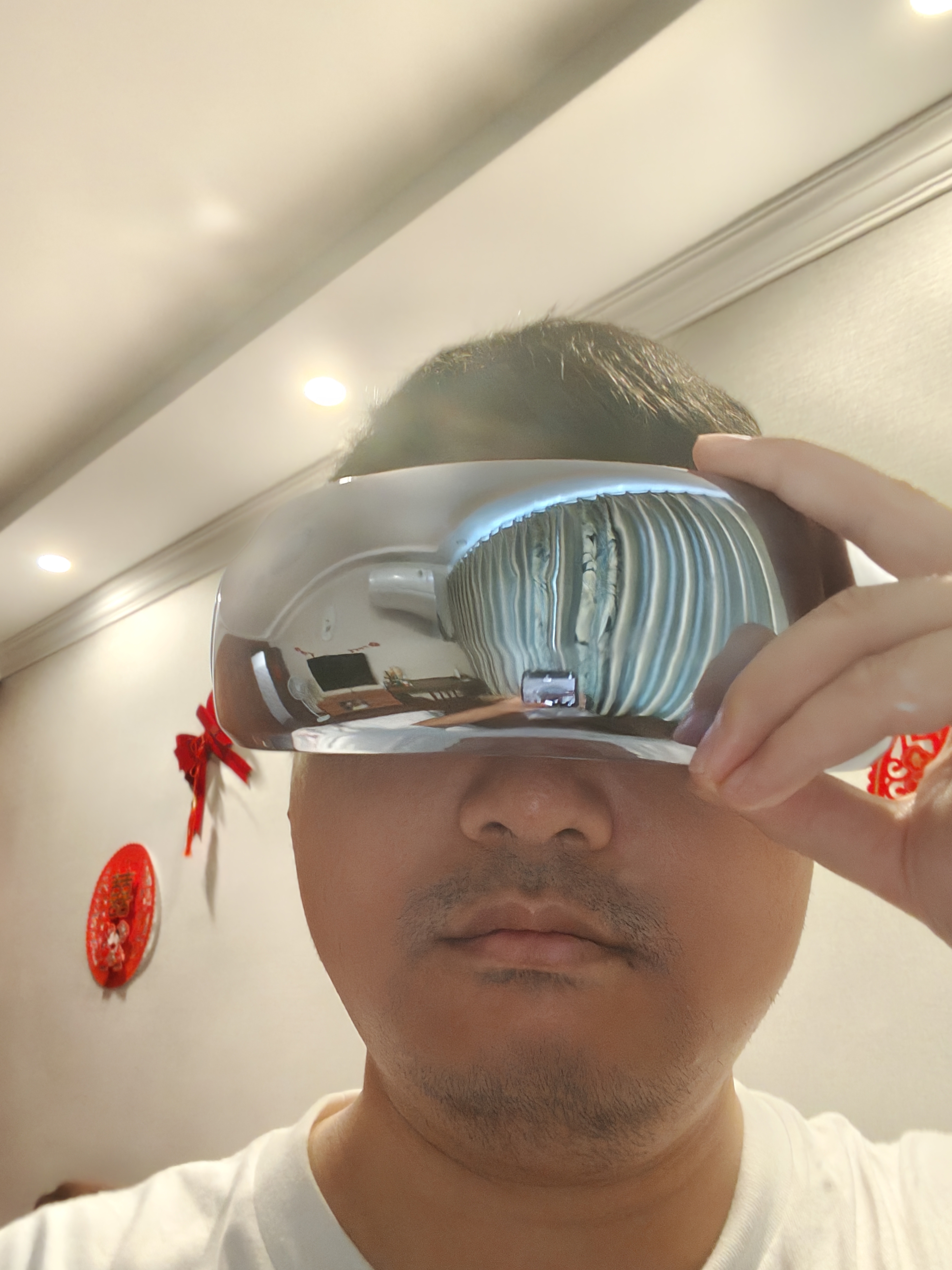 妙界【中秋礼品礼物】Y7P雾化眼部按摩仪蒸汽热敷眼罩成人儿童护眼仪点振太阳穴按摩送父母 蓝 实拍图