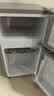 奥克斯（AUX）小冰箱家用小型迷你冷藏冷冻两用出租房宿舍用节能省电寝室办公室电冰箱 【一级能效】186银色【高效保鲜 铜管速冷】70L 实拍图