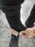 浪莎男士保暖裤男秋冬季薄绒中厚紧身打底裤 透气秋裤男加绒衬裤 黑色 均码 实拍图
