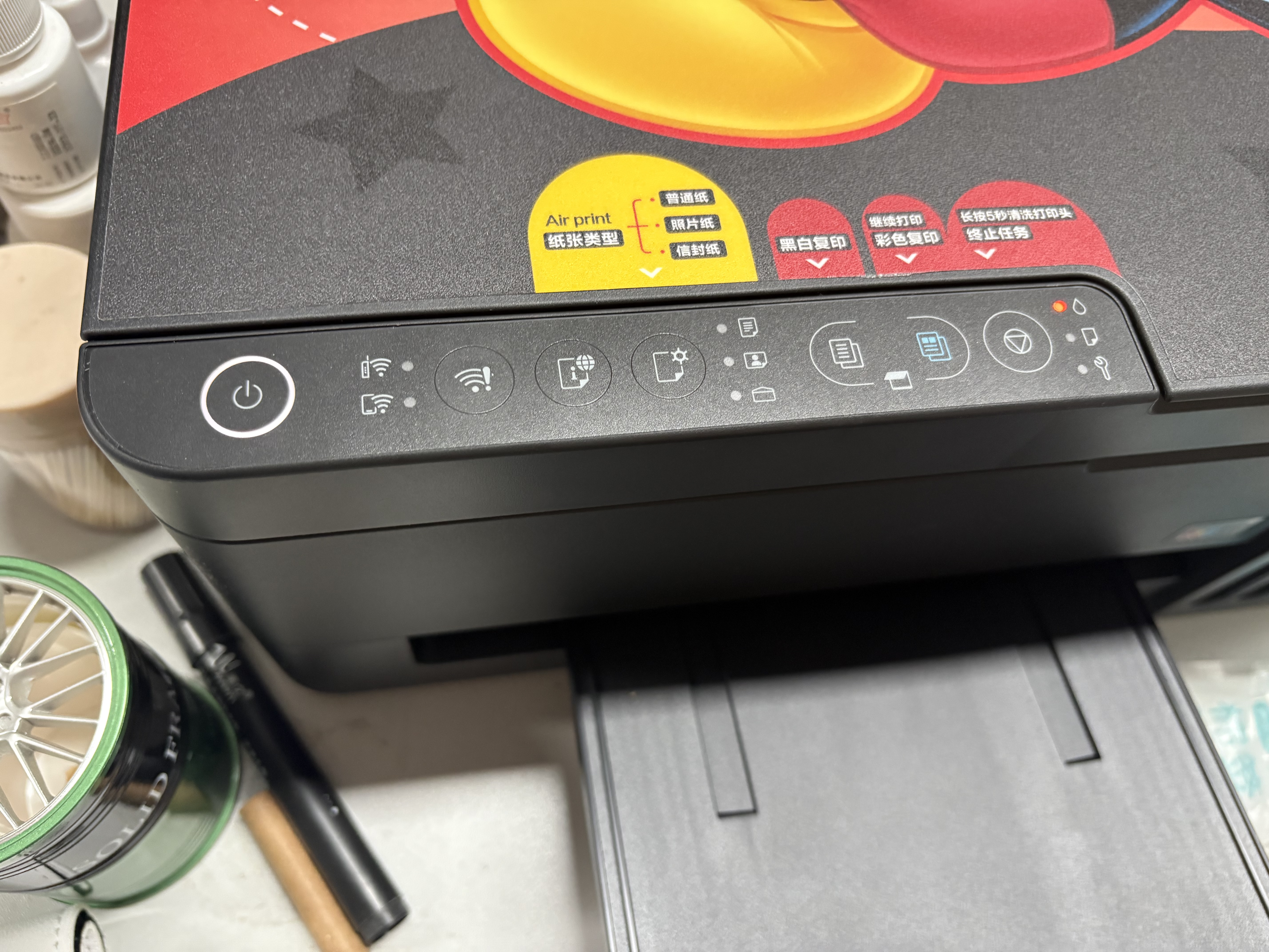 爱普生（EPSON）【6代新品】L3353墨仓式彩色家用AI学习打印机 L3251/L3255升级版(打印复印扫描 微信/无线 黑色） 实拍图