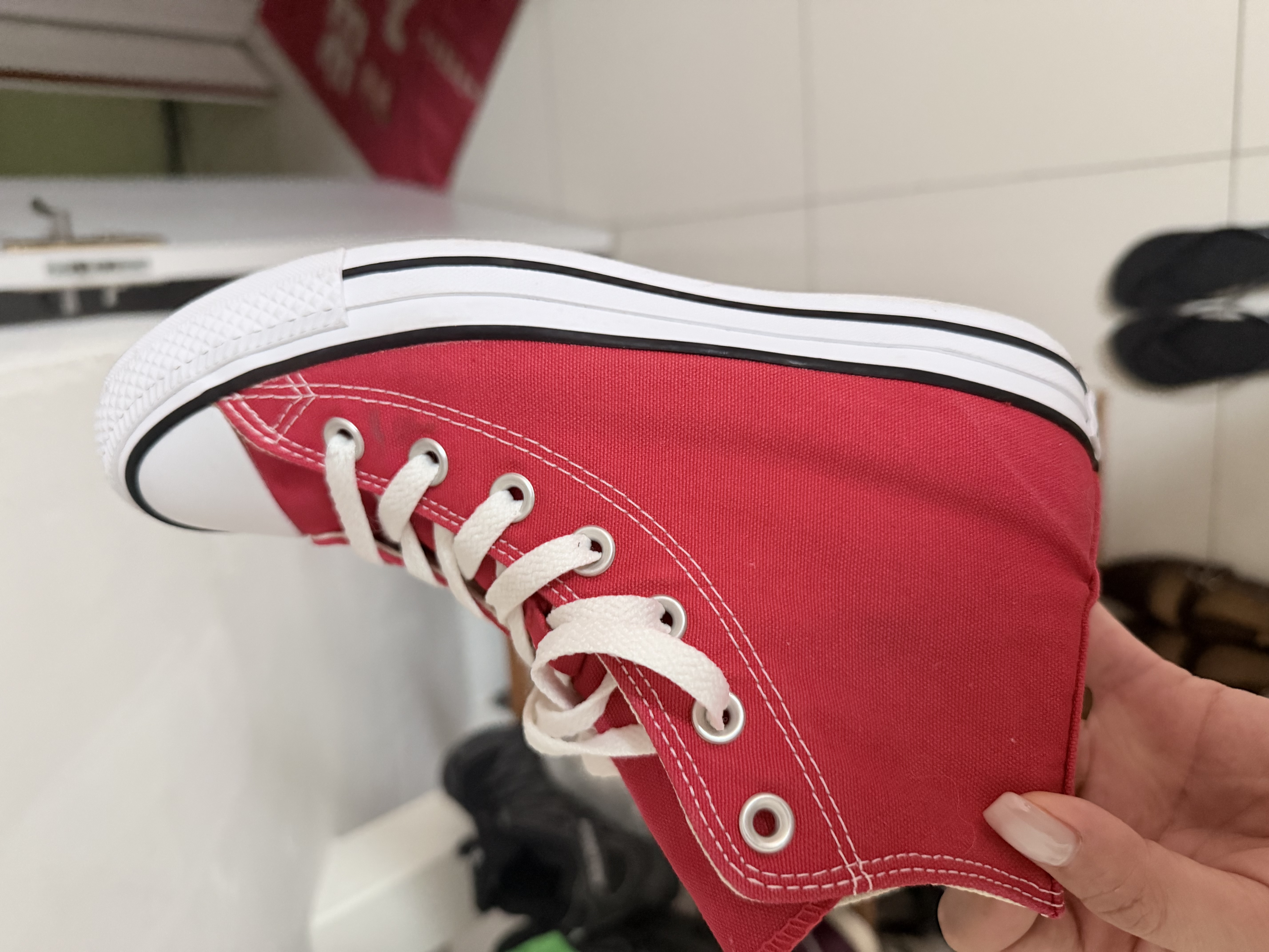 匡威（Converse）All Star夏季经典帆布男女高帮休闲运动鞋黑色101010 101010/黑色 41 实拍图