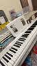 特伦斯C2极光钢琴自动挡弹唱琴直播内录折叠便携式88键电钢琴智能乐器 C2 Se象牙白+单肩琴包+延音踏板+礼包 实拍图