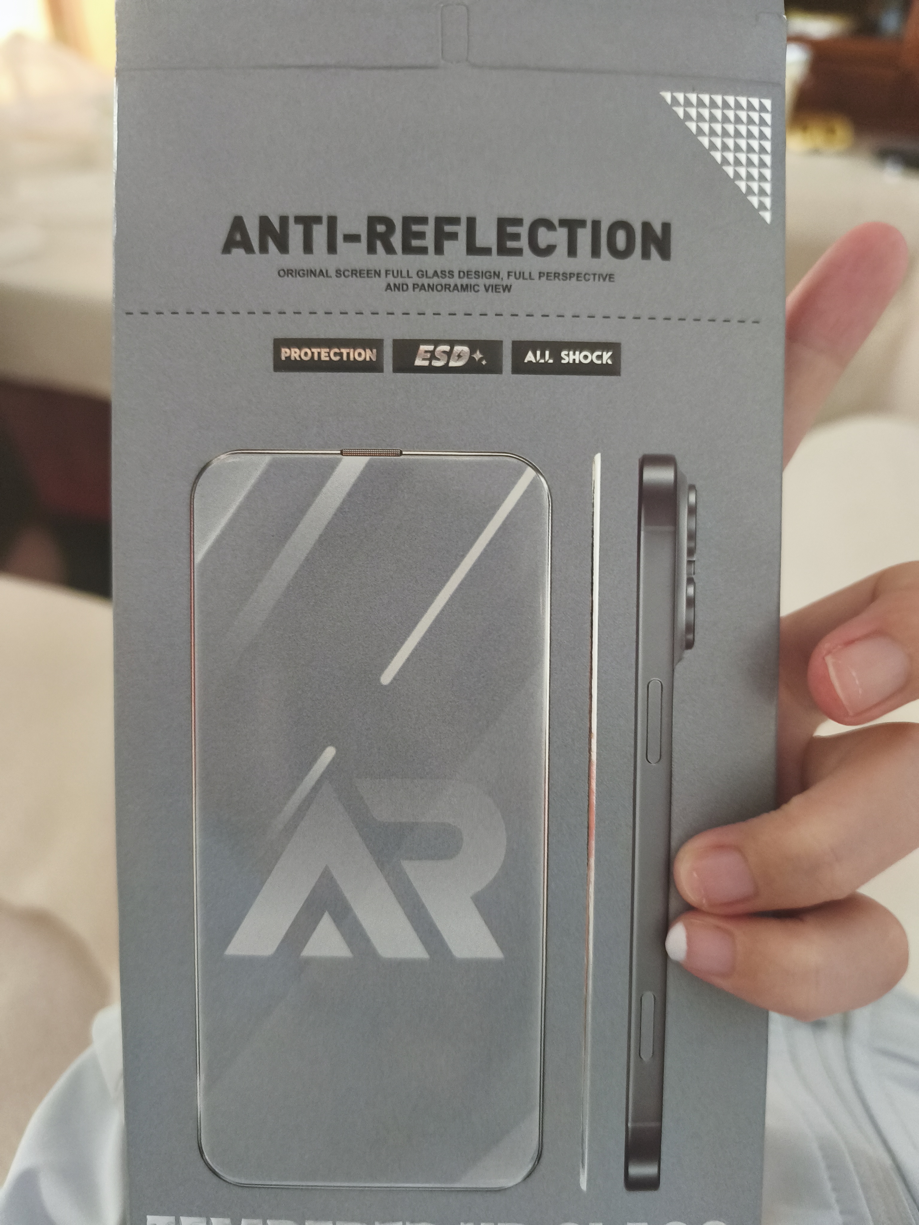 酷泽尔【AR抗反射护眼膜】适用于苹果17promax钢化膜iphone18/17/16/15手机贴膜16Pro防蓝光防摔防指纹 【超清护眼】2片*AR抗反射丨德国进口丨高透不眩光 苹果16ProMax 实拍图