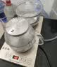 益茶福全自动上水电热水壶底部上水嵌入式茶台功夫茶烧水壶饮水烧水一体机抽水玻璃煮茶壶保温泡茶壶 1L SQ-008金色玻璃套装 实拍图