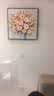 墨派（Mopai）餐厅装饰画手绘油画美式花卉高端客厅肌理挂画正方形壁画免打孔 锦上添花 60*60cm手绘油画 实拍图