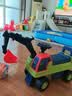 babycare儿童工程车1-3岁学步车挖土机防侧翻抓地轮胎户外沙滩玩具车 实拍图