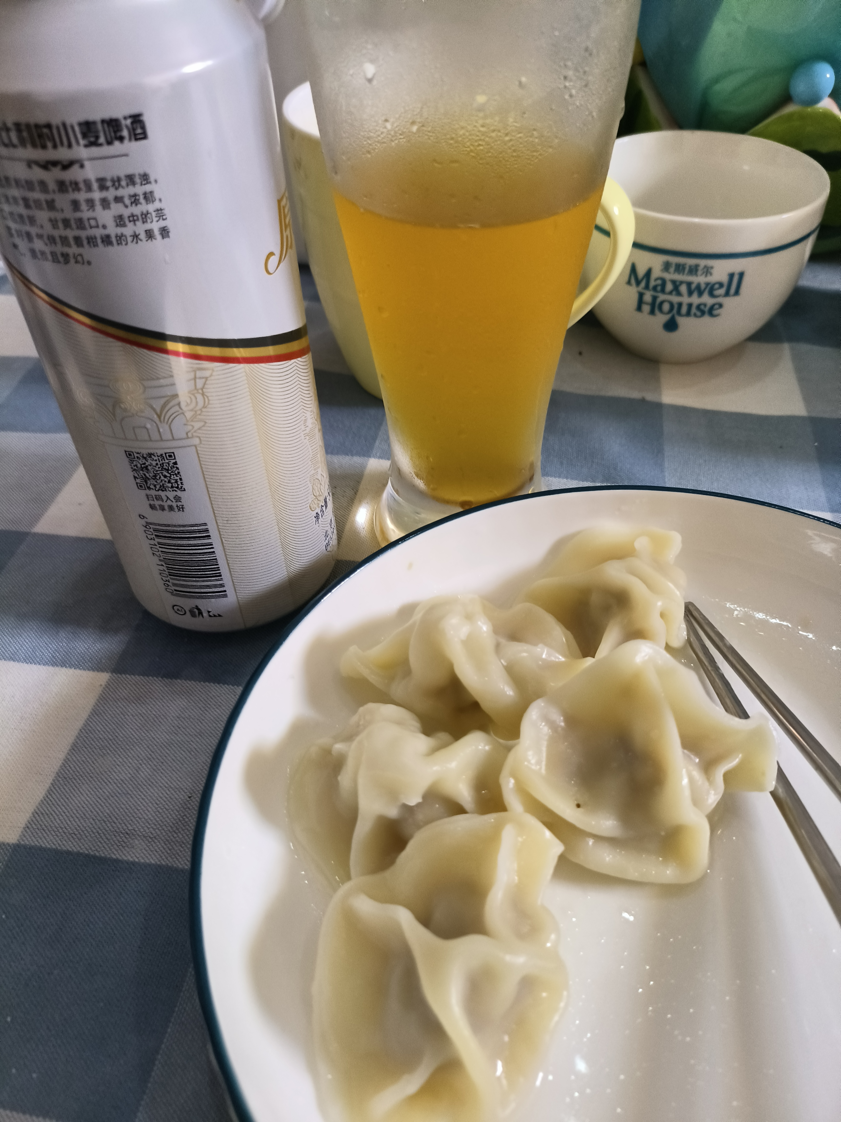 燕京啤酒 11.7度 原浆白啤比利时小麦听装 500ml*12听 整箱装现货热卖 实拍图