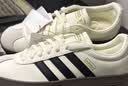 adidas「T头鞋」VL COURT CLASSIC板鞋德训鞋男女阿迪达斯轻运动   汉玉白/黑色/树脂黄   42 实拍图