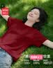 名创优品（MINISO）白短袖t恤女夏季2026新款纯棉大码宽松半袖微胖mm高级感纯白上衣 实拍图