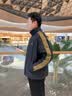 李宁运动外套男女款秋冬季防风防泼水潮流时尚保暖复古夹克运动服 【立领款防泼水】黑J23-1 XL (男生正码，女生选购议偏小一码) 实拍图
