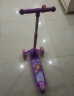 迪士尼（Disney）滑板车儿童 轮子闪光高度调节 可折叠便携滑步车 艾莎公主88120 实拍图