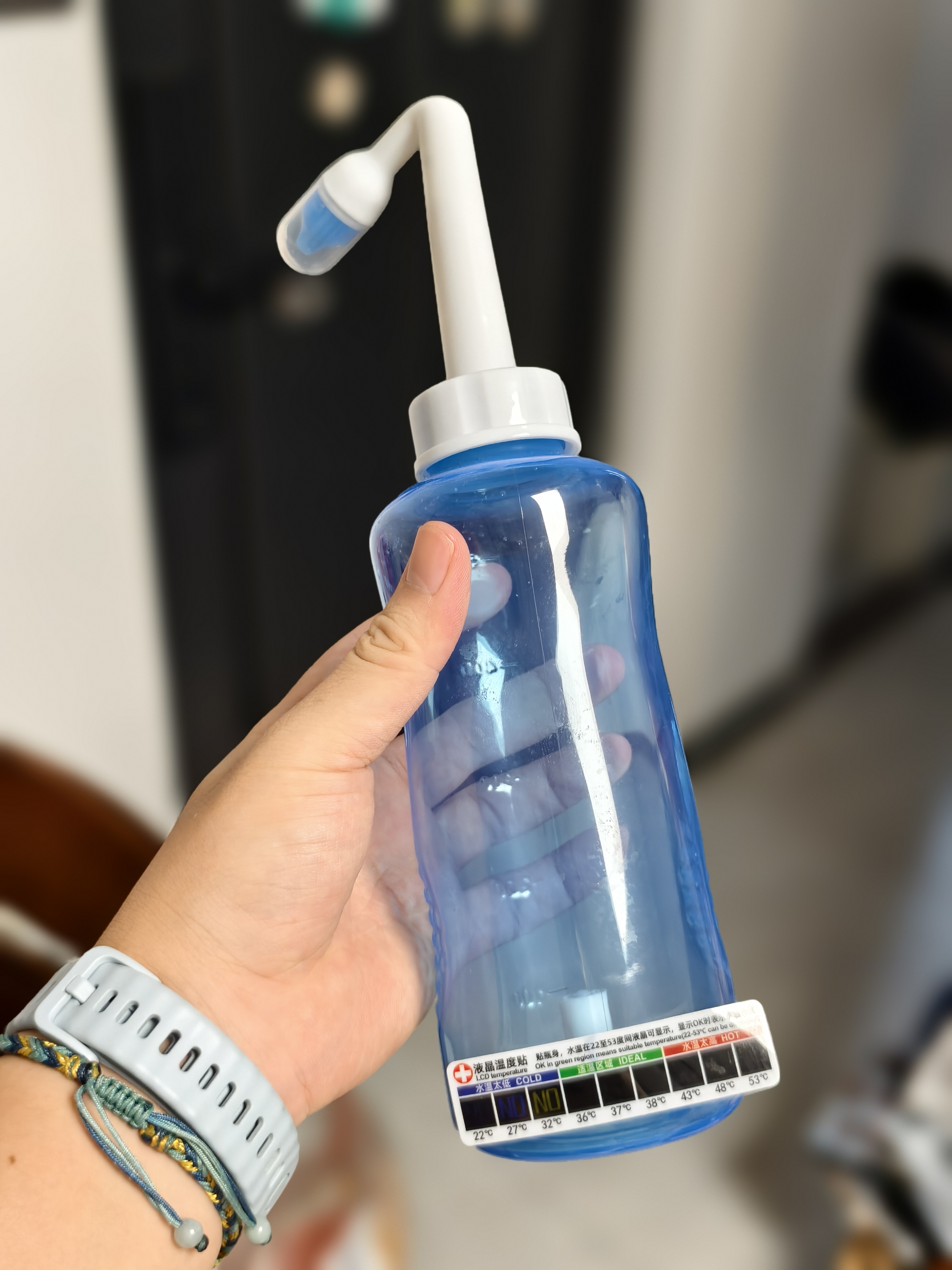 维德手动洗鼻器成人儿童生理盐水清洗医用鼻炎鼻腔冲洗器500ml+90包盐 实拍图