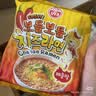 不倒翁韩国进口 辣味芝士拉面111g*4袋 方便食品 夜宵煮面泡面 速食拉面 实拍图