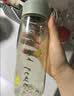 富光塑料茶杯水杯可爱ins风学生便携创意带盖杯子耐摔夏天简约太空杯 实拍图