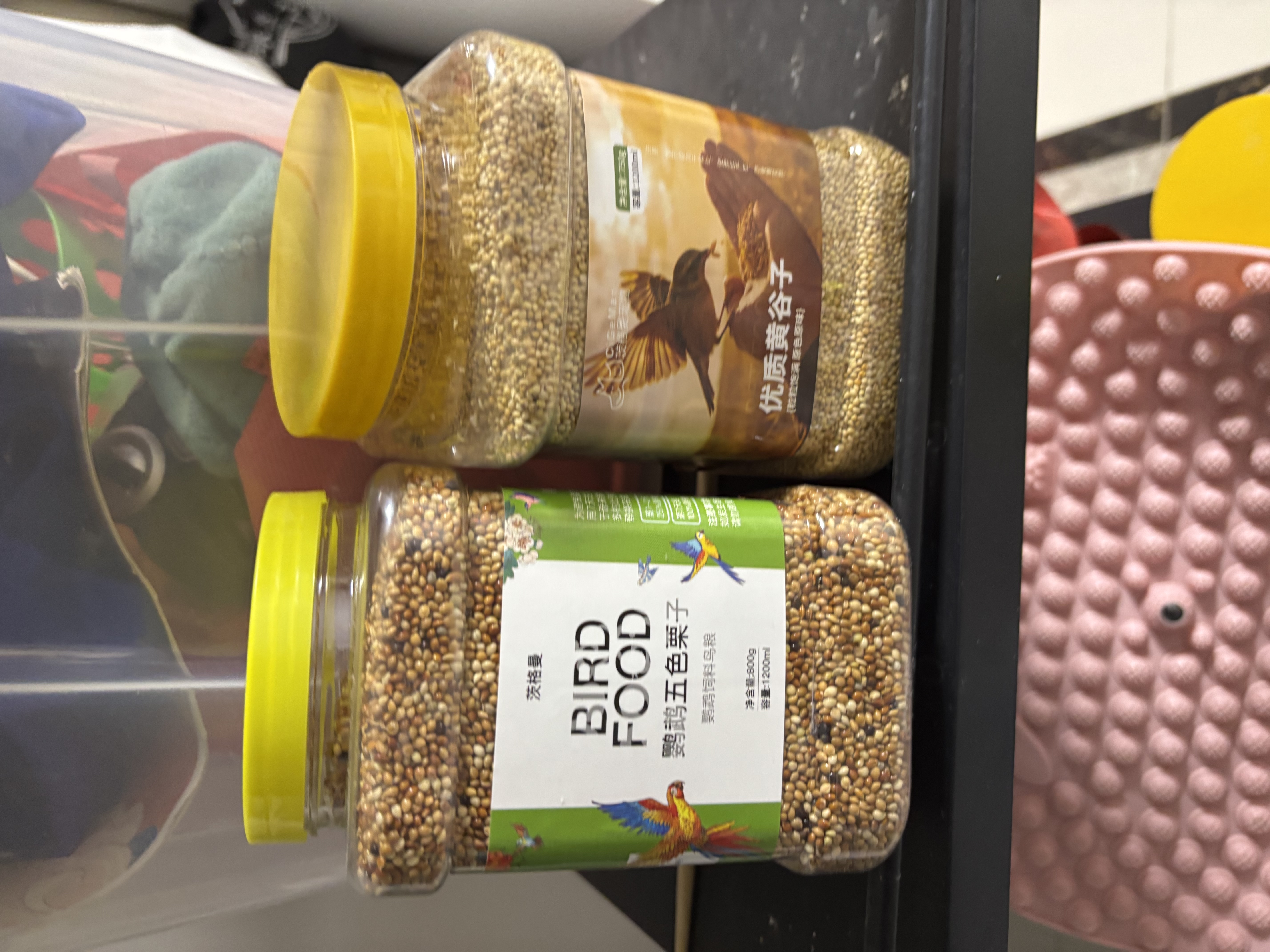 茨格曼鹦鹉饲料1200ml混合鸟粮 五色黍子牡丹虎皮玄凤八哥画芦丁鸡饲料 实拍图